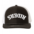 Riders Upside Down Black/White Trucker