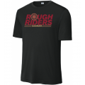 Adult Wagon Wheel Black Performance Tee