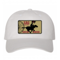 Saginaw White RR Wheel Dad Cap