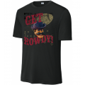 Adult Rowdy Performance Black Tee