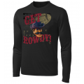 Adult Rowdy Black Performance LS Tee