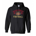 Adult RR Football Black Hoodie