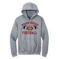 Adult RR Football Grey Hoodie
