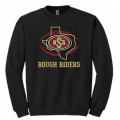 Adult TX Rough Riders Black Crew