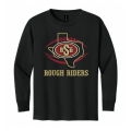 Youth TX Rough Riders Black LS Tee