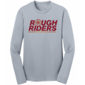 Youth Wagon Wheel Grey Performance LS Tee