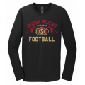 Adult RR Football Black LS Tee