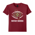 Youth TX Rough Riders Cardinal Tee