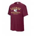 Youth Helmet Performance Cardinal Tee