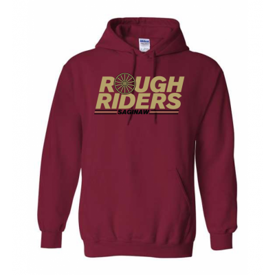Adult Wagon Wheel Cardinal Hoodie
