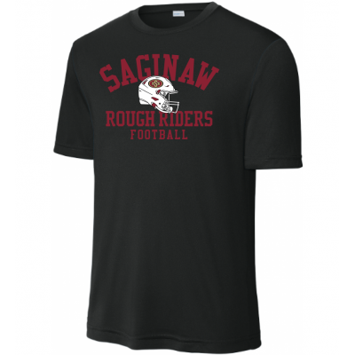 Adult Helmet Performance Black Tee