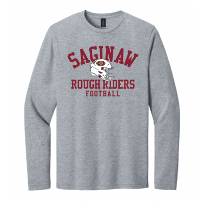 Adult Helmet Grey LS Tee