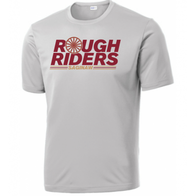 Adult Wagon Wheel Grey Performance Tee
