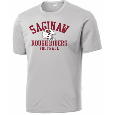 Adult Helmet Performance Silver Tee