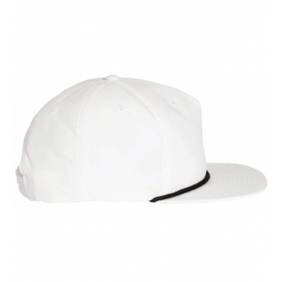 Rowdy Patch White Rope Cap