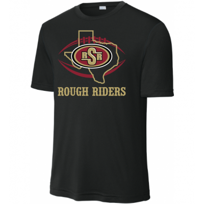 Adult TX RR Performance Black Tee