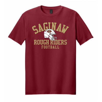 Adult Helmet Cardinal Tee