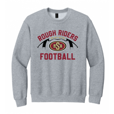 Adult RR Football Grey Crew