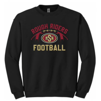 Adult RR Football Black Crew