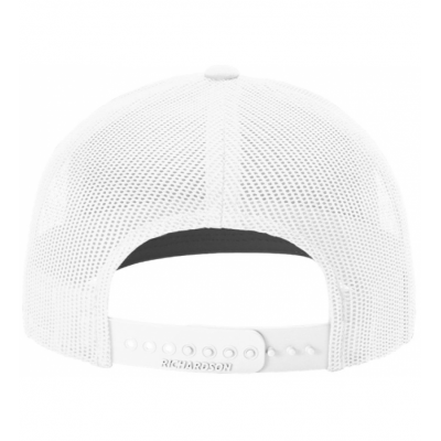 Riders Upside Down White Trucker