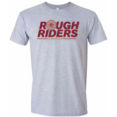 Adult Wagon Wheel Grey Tee