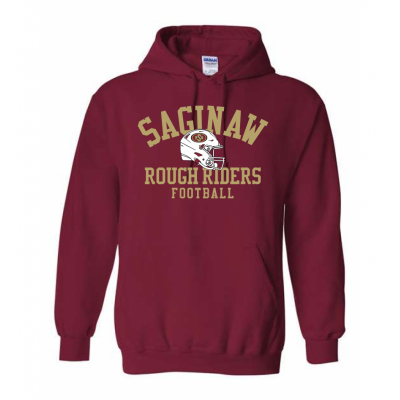 Adult Helmet Cardinal Hoodie