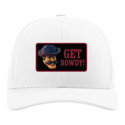 Rowdy Patch White Trucker