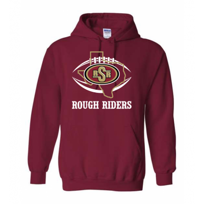 Adult TX Rough Riders Cardinal Hoodie