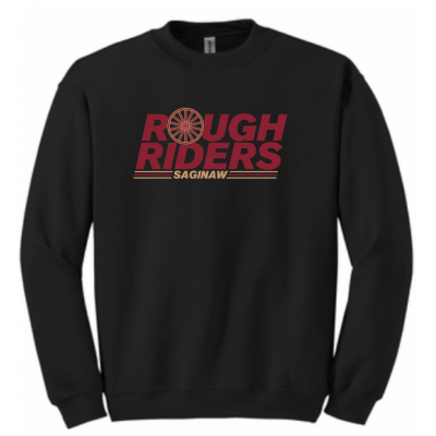 Adult Wagon Wheel Black Crew
