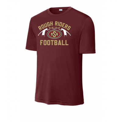 Adult RR Football Performance Cardinal Tee