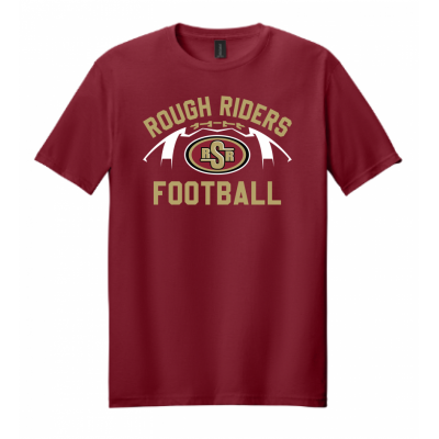 Adult RR Football Cardinal Tee