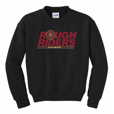 Youth Wagon Wheel Black Crew