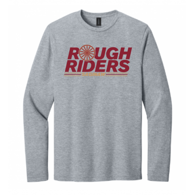 Adult Wagon Wheel Grey LS Tee