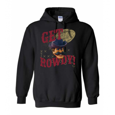 Adult Rowdy Black Hoodie