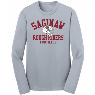 Youth Helmet Performance Grey LS Tee