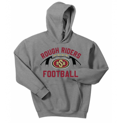 Youth RR Football Grey Hoodie