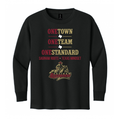 Youth Saginaw One TTS Black Cotton LS
