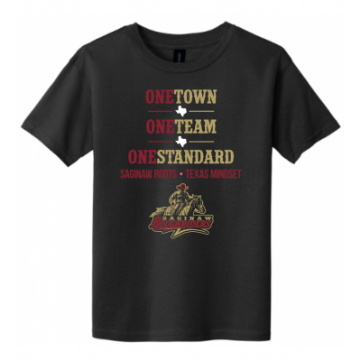 Youth Saginaw One TTS Black Cotton Tee