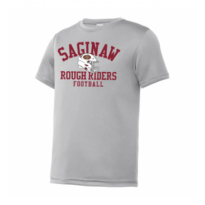Youth Helmet Performance Silver Tee