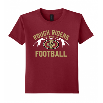 Youth RR Football Cardinal Tee