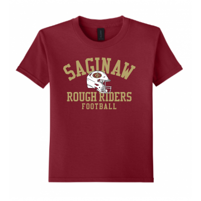 Youth Helmet Cardinal Tee