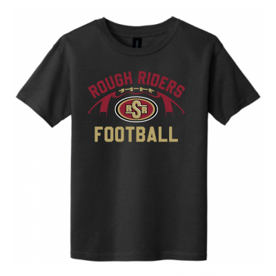 Youth RR Football Black Tee