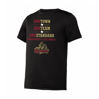 Youth Saginaw One TTS Black Performance Tee