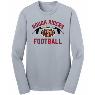Youth RR Football Performance Grey LS Tee