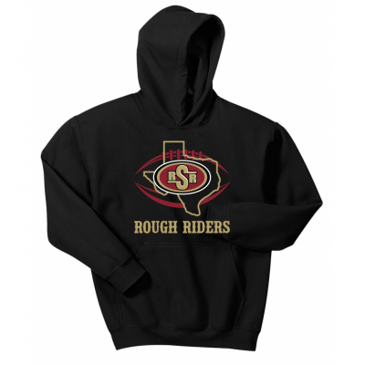Youth TX Rough Riders Black Hoodie