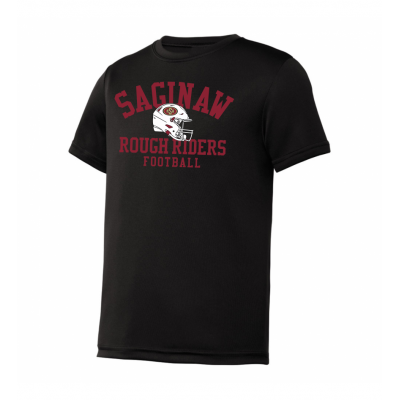Youth Helmet Performance Black Tee