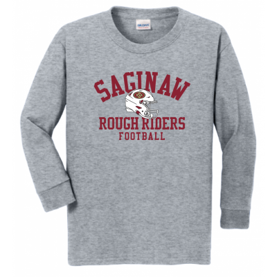 Youth Helmet Grey LS Tee