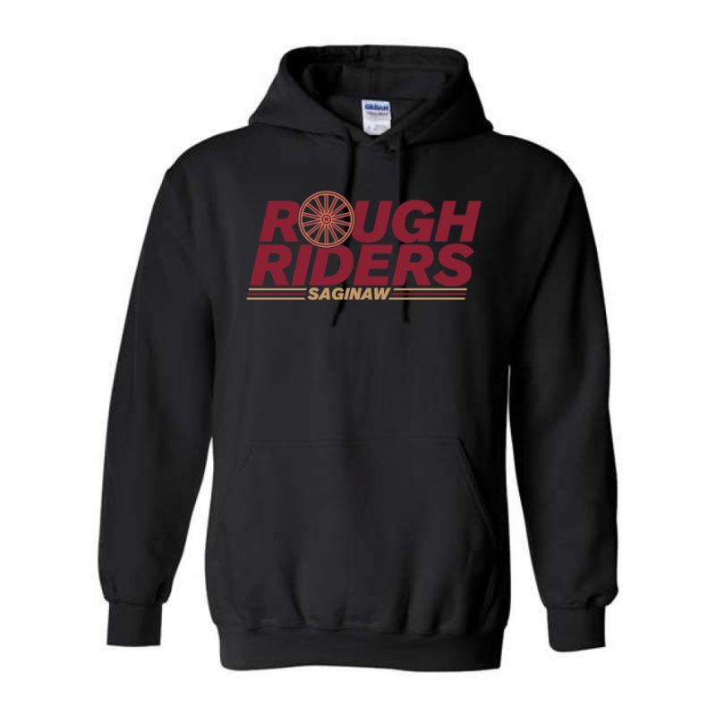 Adult Wagon Wheel Black Hoodie