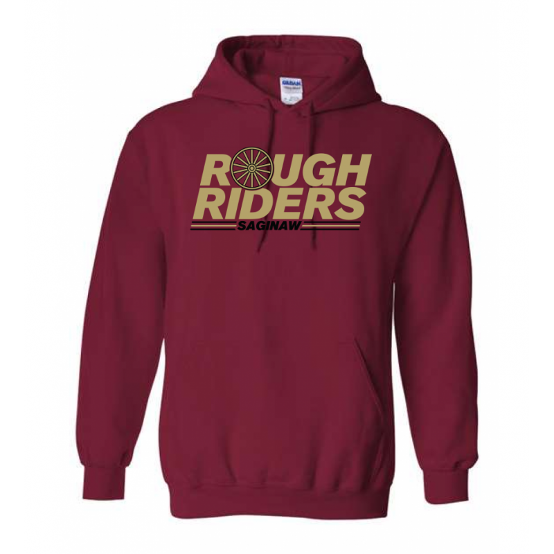 Adult Wagon Wheel Cardinal Hoodie