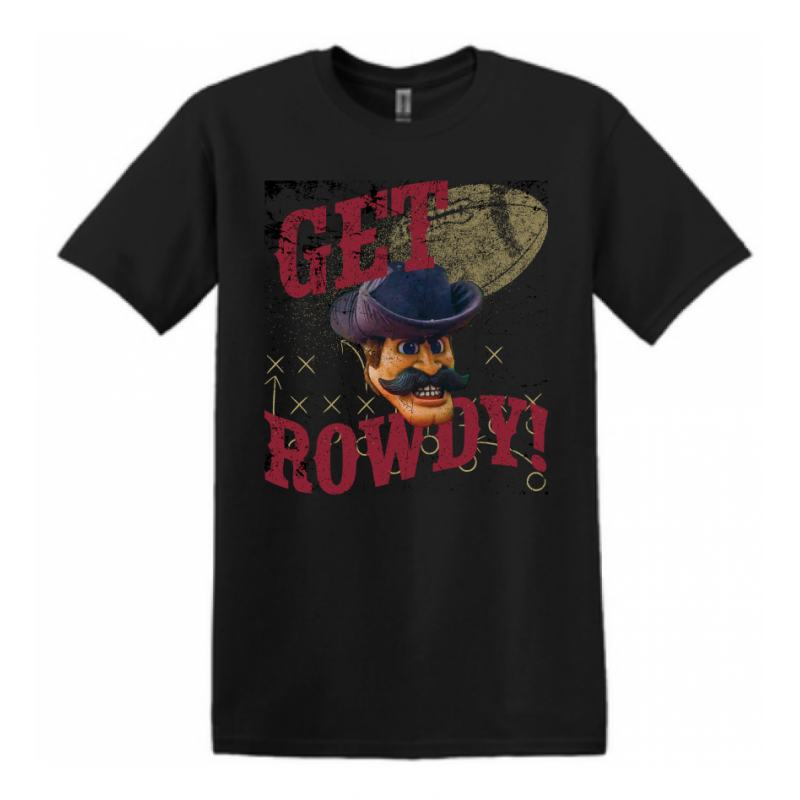 Adult Rowdy Black Tee